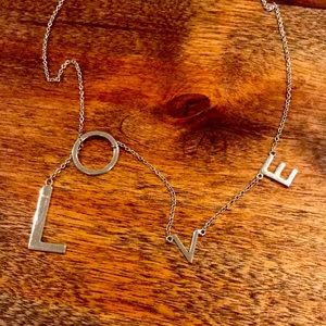 Sterling Silver Love Necklace❣️